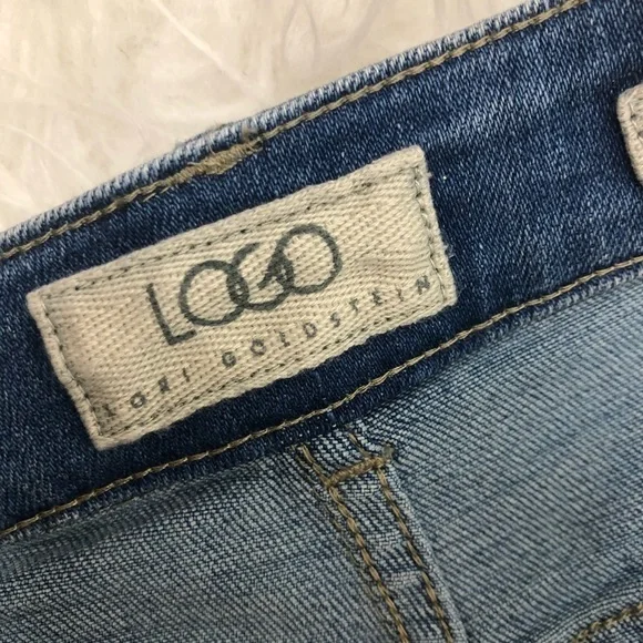 LOGO- Lori Goldstein cropped straight leg jeans - Picture 8 of 13
